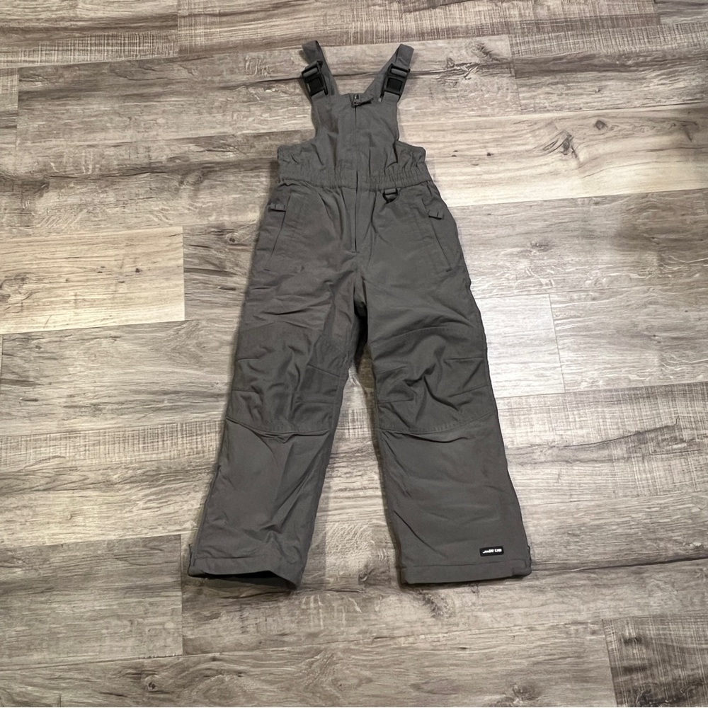 Lands' End Kids Gray Bibs Overalls size 5